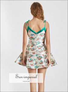 Kennedy Dress - Strapless Print Women’s off Shoulder High Waist Slim Mini Button Ball Gown Waist, Button, Off Shoulder, Print, vintage 