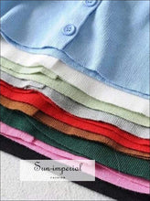 Knit Button-Up Crop Cardigan - Sun Imperial (photo 3)