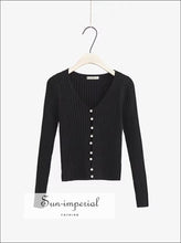 Knit Pearl Button Cardigan - Sun Imperial (photo 3)