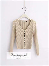 Knit Pearl Button Cardigan - Sun Imperial (photo 6)