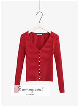 Knit Pearl Button Cardigan - Sun Imperial (photo 8)