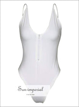 Ladies Hot Sale Women Bikini Monokini Zipper Backless Swimwear Swimsuit High Quality