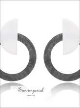 Leopard Print Acrylic Dangle Earrings - Sun Imperial (photo 10)
