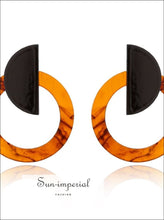 Leopard Print Acrylic Dangle Earrings - Sun Imperial (photo 9)