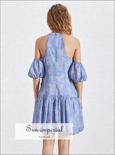 Magic Spell Dress - Lace Bandages for Women Lantern Sleeve High Waist off Shoulder Dress, Waist, Sleeve, Off Shoulder, vintage SUN-IMPERIAL 
