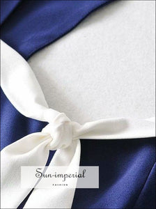 Mini Sleeve Short Vintage Dress Center Bow SUN-IMPERIAL United States