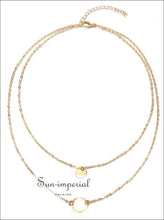 Multi-Layer Sequined Necklace - Sun Imperial (photo 1)
