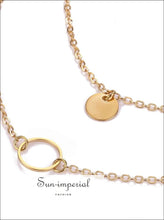 Multi-Layer Sequined Necklace - Sun Imperial (photo 3)
