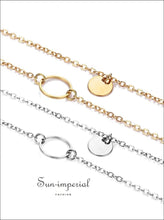 Multi-Layer Sequined Necklace - Sun Imperial (photo 5)