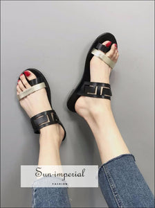 Multi Toe Ring Sandals Blush Multi 1