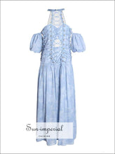 Murray Dress- Vintage off Shoulder Dress for Women Lantern Sleeve High Waist Lace Bandages Dresses, Waist, Sleeve, Off Shoulde, vintage 