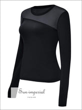 New Blue Black Rose Sports Tops Gym Women Fitness T Shirt Woman Long Sleeve Yoga top Mesh Womens Gym