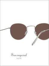 New Vintage Oval Sunglasses Women Clear Lens Eyewear Round Sun Glasses for Female - Silver SUN-IMPERIAL United States