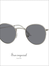 New Vintage Oval Sunglasses Women Clear Lens Eyewear Round Sun Glasses for Female - Silver SUN-IMPERIAL United States