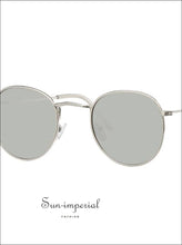 New Vintage Oval Sunglasses Women Clear Lens Eyewear Round Sun Glasses for Female - Silver SUN-IMPERIAL United States