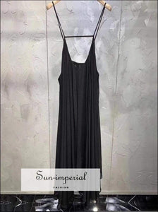 Pavia Dress- Sleeveless Dress for Women O Neck off Shoulder Backless Oversize Irregular Mini