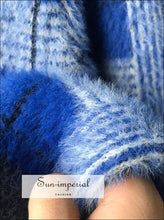 Plaid Button Front Cardigan Sweater - Sun Imperial (photo 4)