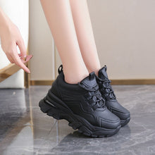 Platform Chunky Leather Sneakers - Sun Imperial (photo 5)