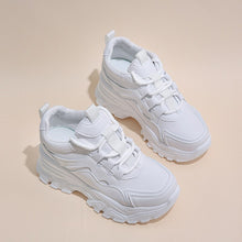 Platform Chunky Leather Sneakers - Sun Imperial (photo 6)