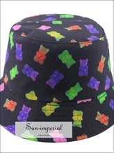 Reversible Black White Cow Pattern Women Bucket Hat SUN-IMPERIAL United States