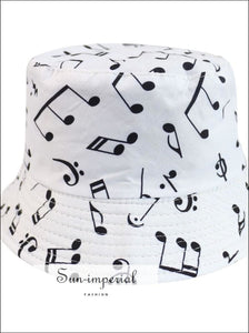 Reversible Black White Cow Pattern Women Bucket Hat SUN-IMPERIAL United States