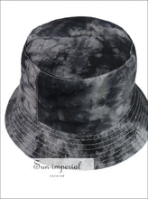 Reversible Black White Cow Pattern Women Bucket Hat SUN-IMPERIAL United States