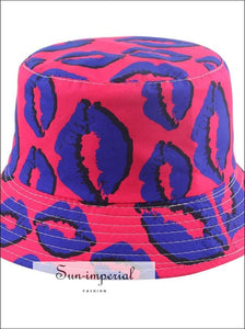 Reversible Black White Cow Pattern Women Bucket Hat SUN-IMPERIAL United States