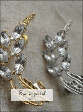 Rhinestone Crystal Ear Cuffs - Sun Imperial (photo 3)