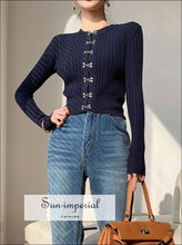 Ribbed Cardigan with Hook and Eye Front - Sun Imperial (photo 2)