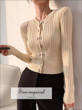 Ribbed Cardigan with Hook and Eye Front - Sun Imperial (photo 3)