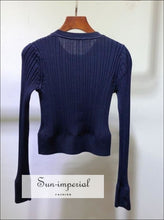 Ribbed Cardigan with Hook and Eye Front - Sun Imperial (photo 5)