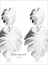 Round Sequin Dangle Drop Earrings - Sun Imperial (photo 10)