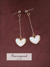 Round Sequin Dangle Drop Earrings - Sun Imperial (photo 2)