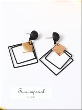 Round Sequin Dangle Drop Earrings - Sun Imperial (photo 5)