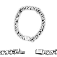 Silver Miami Cuban link bracelet - Sun Imperial (photo 1)