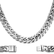 Silver Miami Cuban link chain - Sun Imperial (photo 6)