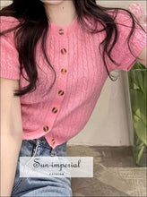 Single Breasted Cropped Cardigan - Sun Imperial (photo 1)