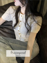 Single Breasted Cropped Cardigan - Sun Imperial (photo 7)
