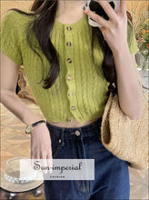 Single Breasted Cropped Cardigan - Sun Imperial (photo 9)