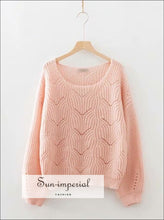Soft Knit Eyelet Sweater