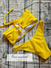 Solid Bikini Brazillian Cut Swimsuit for Women SUN-IMPERIAL United States