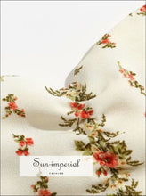 Striped Floral Midi Dress with Sweetheart Neckline - Sun Imperial (photo 3)