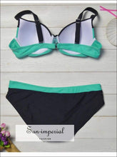 Striped Swimsuit Push up Bikini Swimwear Vintage Bikini Set Biquini