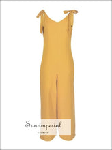 Summer Backless Cami Wide Leg Women Vintage Jumpsuit Cotton Romper Beach Boho Casual Loose backless, cami strap, cotton, cut out, out back 