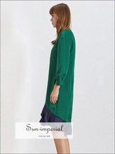 Abigail Green V-Neck Ruffle Midi Dress - Sun Imperial product photo 6