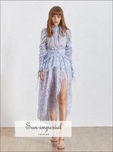 Angel Asymmetrical Embroidered Lace Midi Dress - Sun Imperial product photo 2