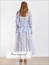 Angel Asymmetrical Embroidered Lace Midi Dress - Sun Imperial product photo 4
