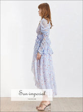 Angel Asymmetrical Embroidered Lace Midi Dress - Sun Imperial product photo 5