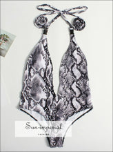 Animal-Print Multi-Way Wrap Swimsuit - Sun Imperial product photo 3