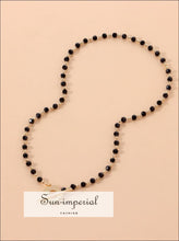 Beaded Flower Choker Necklace - Sun Imperial product photo 10